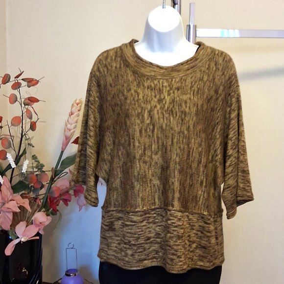 NWT Batwing Sleeves Brown Cardigan Knitwear Lightweight Ladies Sweater - Picture 1 of 6